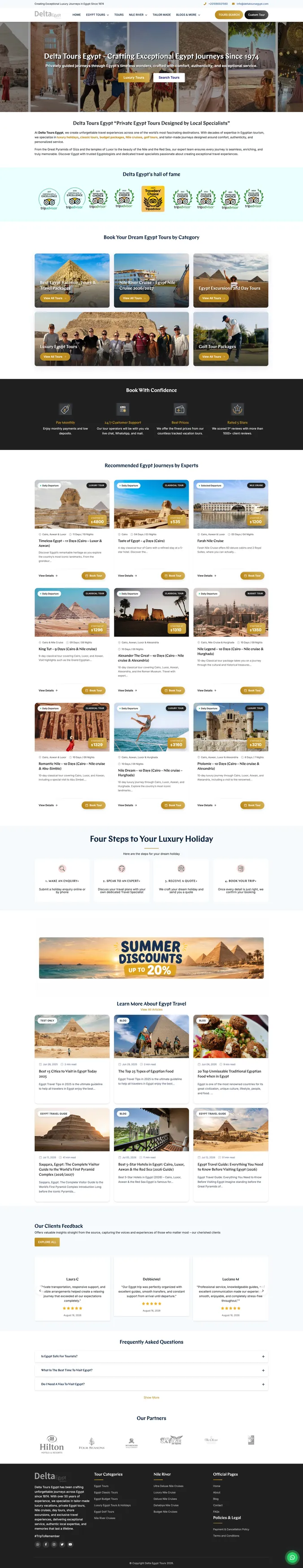 Delta Tours — Website & custom CRM