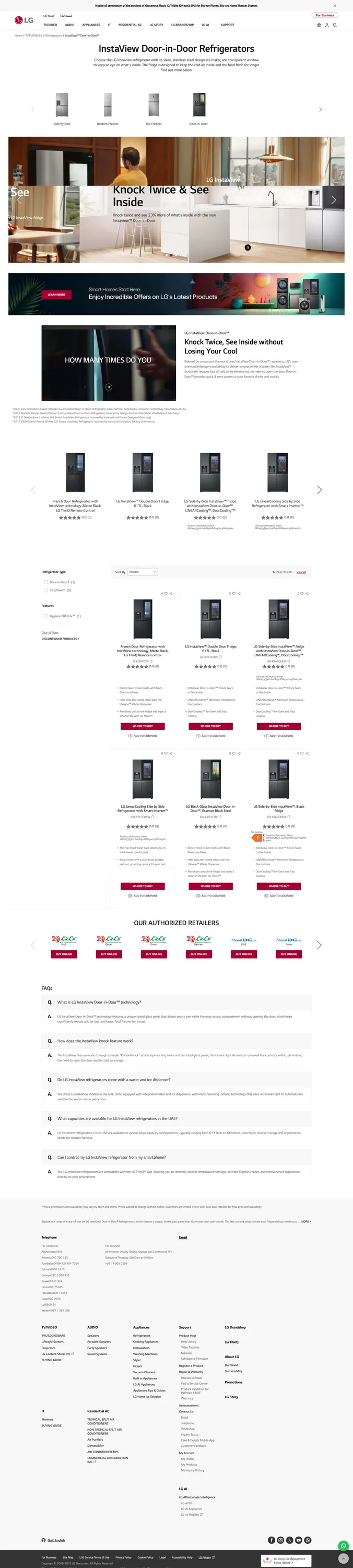 LG — Website design & ongoing technical support