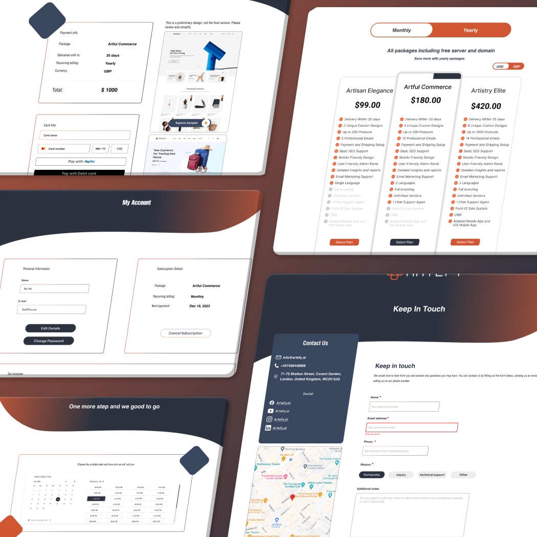 Artefy.ai — delivered solution